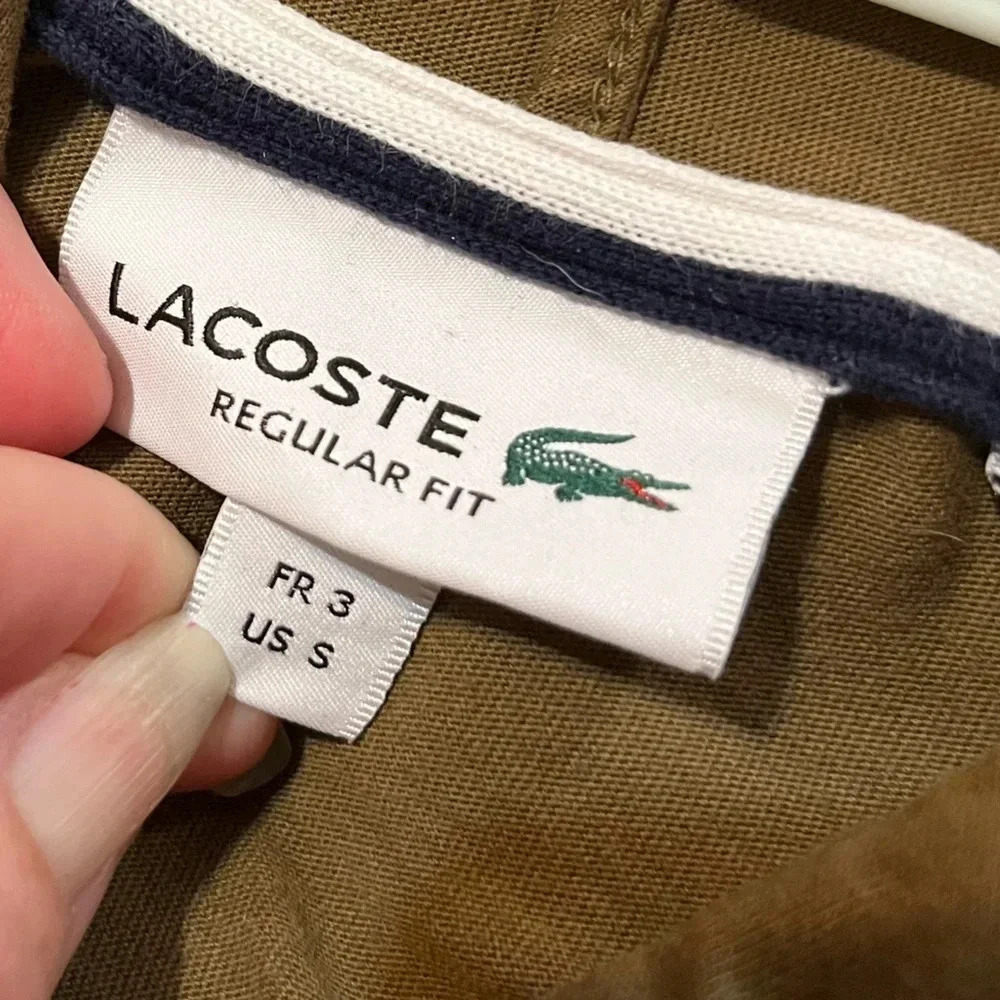Men's Lacoste Cotton Jersey Hooded Tee T-Shirt Size small excellent - Picture 4 of 4